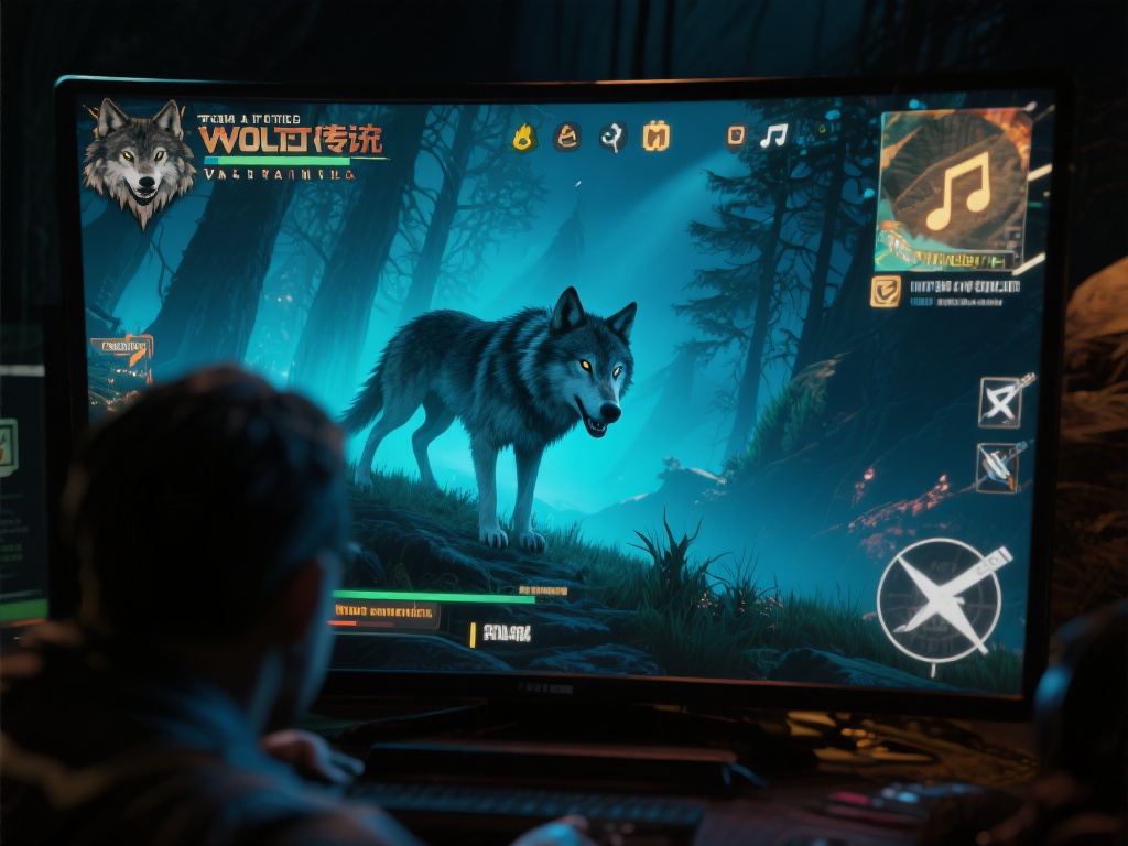 这种视觉上的沉浸感，正是野狼传说能够在众多电子游戏